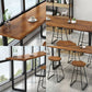 Indoor Rectangle Sled Bistro Accent Dining Table Wood Modern Cocktail Bar Table in Brown Clearhalo 'Bar Furniture' 'Bar Tables' 'bar_tables' 'furn' 'furn_bar_tables' 'Furniture' 'furniture_bar_tables' 'Kitchen & Dining Furniture' 'kitchen&dining_furn' 'kitchen' 1200x1200_b59fce7c-7062-497e-8eaa-d1d62bdfd125