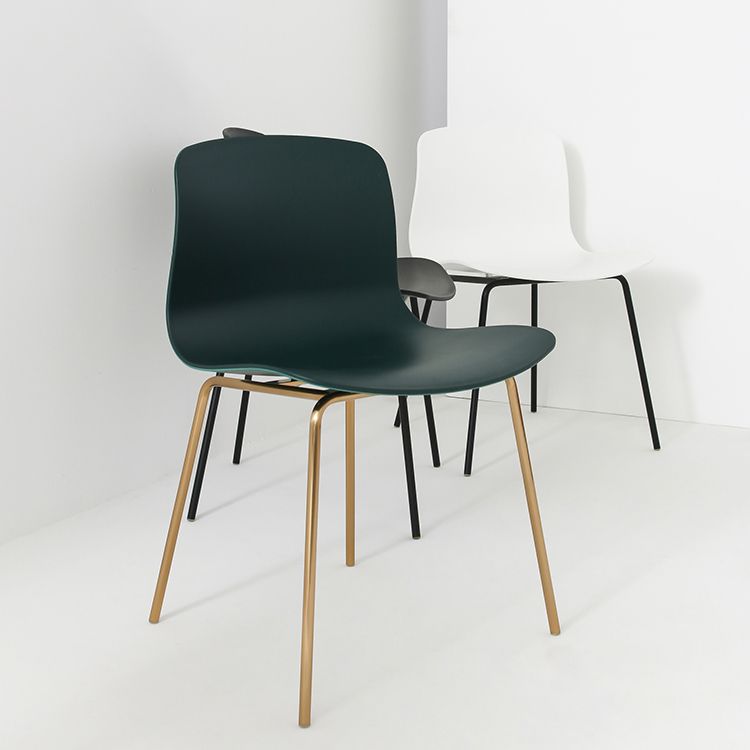 Contemporary Metal Dining Armless Chairs Plastic Dining Chairs for Restaurant Clearhalo ' kitchen&dining_furn' 'Dining Chairs' 'Dining Tables & Seating' 'dining_chair' 'furn' 'furn_dining_chair' 'Furniture' 'furniture_dining_chair' 'Kitchen & Dining Furniture' 'kitchen' 1200x1200_b59ff48c-8659-4cb8-a323-66d5320db8f0