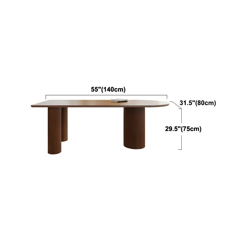 Mesa de comedor de madera maciza de pino mesa de comedor ovalada moderna para cocina