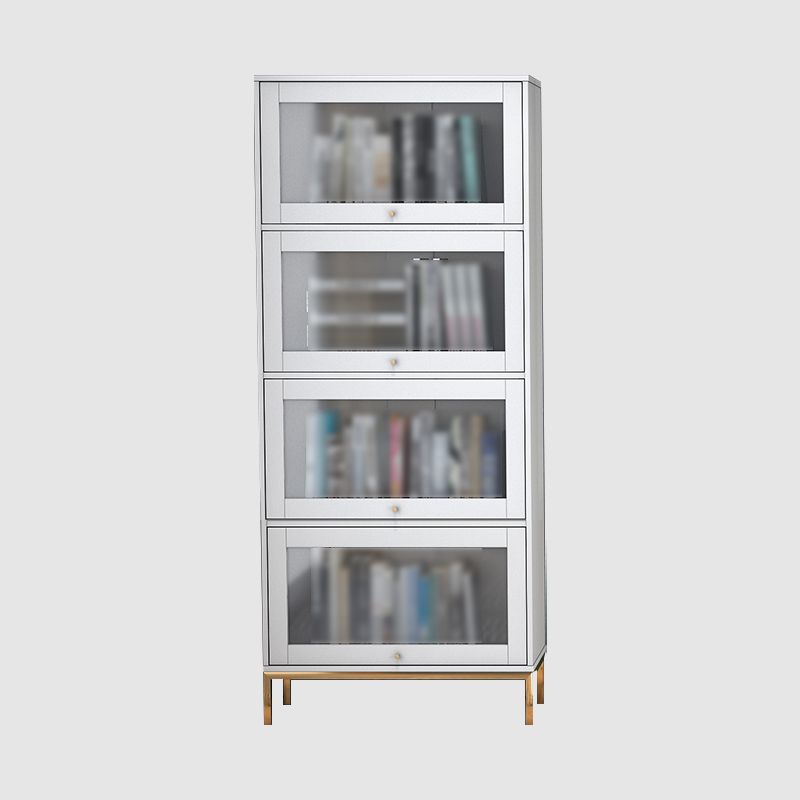 11.81"W Bookcase Glam Style Shelf Bookcase for Home and Office with Door Clearhalo 'Bookcases' 'furn' 'furn_bookcases' 'Furniture' 'furniture_bookcases' 'kitchen' 'kitchen_bookcases' 'Living Room Furniture' 'Office Furniture' 1200x1200_b5a03533-30a9-42ce-891c-38e6a16cb97e