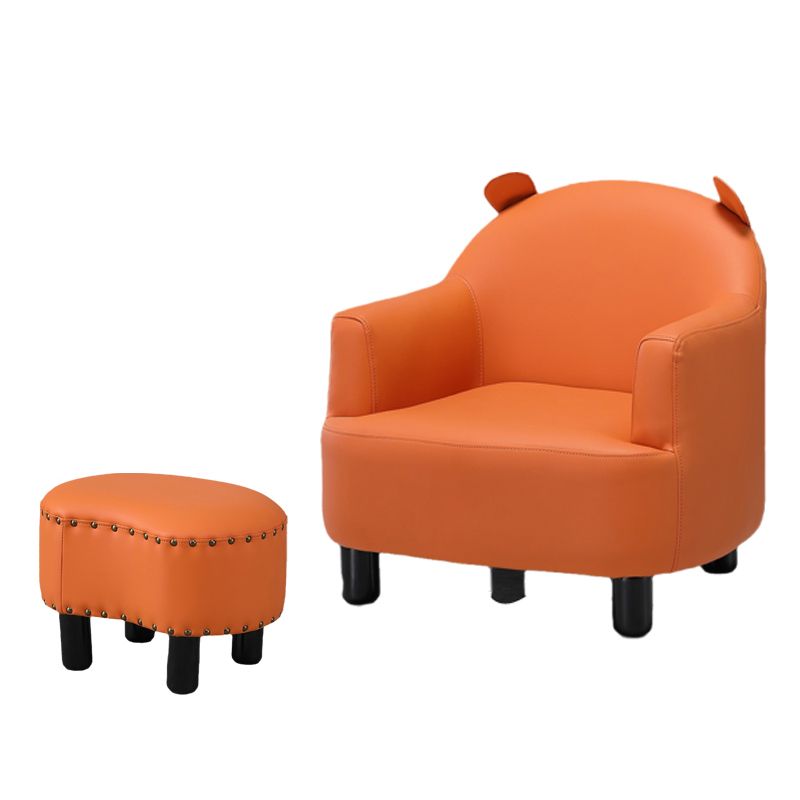 Basic Four Leg Arm Chair Arms Included Barrel Accent Chair, 20.47" W √ó 20.08" L √ó 20.47" H Clearhalo 'Accent Chairs' 'accent_chairs' 'Chairs & Seating' 'furn' 'furn_accent_chairs' 'Furniture' 'Living Room Furniture' 1200x1200_b5a0653c-2ffb-4698-b18f-7a1c85d05dd6