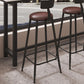 Modern 1/5 Pieces Bar Table Set Rectangle Stone Counter Table with Stools for Cafe
