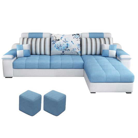 Sloped Arms Pillowed Back Cushions Tufted Sectional Sofa Set with Storage Clearhalo 'Furniture' 'furniture_sectionals' 'Living Room Furniture' 'Sectionals' 1200x1200_b5a1523e-e3dc-4cf2-806b-898b0435bfbf