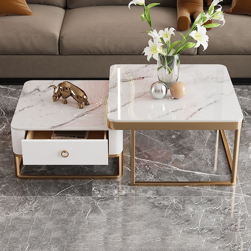 Frame frame salontafel glamour vierkante cocktailtafel met lade