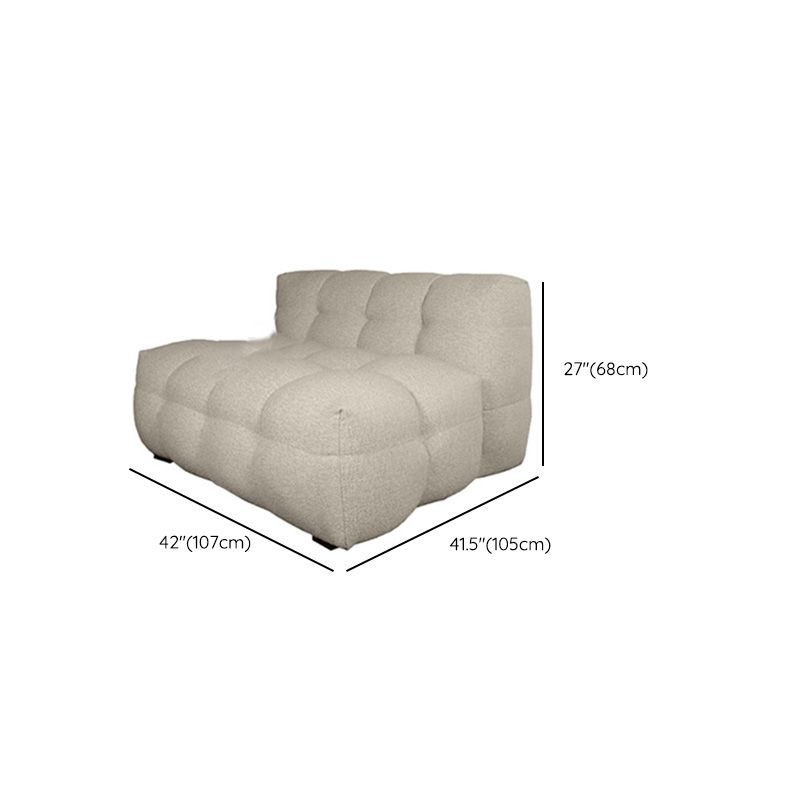Biscuit Back Sofa Tuxedo Arm stoelen in Beige voor woonkamer