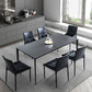 Mid-Century Dining Room Table Rectangle Stone Dinette Table for Home Clearhalo 'Dining Tables & Seating' 'Dining Tables' 'dining_table' 'furn' 'furn_dining_table' 'Furniture' 'Kitchen & Dining Furniture' 1200x1200_b5ace986-1df1-4414-9c60-260c7b4435f8