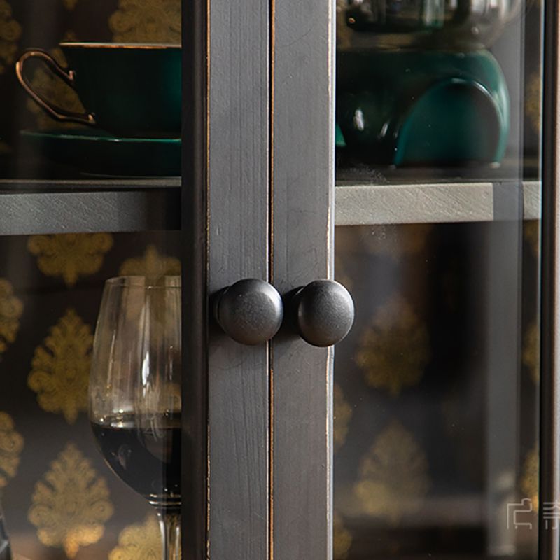 Tradizionale curiosità in legno porte di vetro a buffet per camera da letto