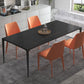 Contemporary Rectangle Standard Dining Table Sintered Stone Top Dining Table with 4 Legs Base Clearhalo ' dining_table' 'Dining Tables & Seating' 'Dining Tables' 'Furniture' 'furniture_dining_table' 'Kitchen & Dining Furniture' 'kitchen&dining_furn' 'kitchen' 'kitchen_dining_table' 1200x1200_b5afa9c5-f7a2-4278-9727-961e8232afc3