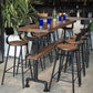 Modern Style Rectangle Bar Table Solid Wood Fixed Bar Dining Table for Indoor Clearhalo 'Bar Furniture' 'Bar Tables' 'bar_tables' 'furn' 'furn_bar_tables' 'Furniture' 'Kitchen & Dining Furniture' 1200x1200_b5b0f1bb-2bd8-4cc9-be96-b216550f5d8c