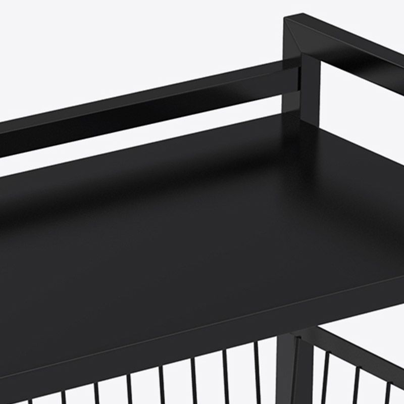 ダイニングルームメタル準備テーブルオープンストレージ長方形の準備テーブル