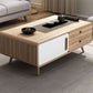 Tavolino da cocktail rettangolare Tavolino singolo moderno in legno a 4 gambe