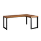 Industrial Solid Wood Writing Desk L-Shape Office Desk with Metal Legs Clearhalo 'furn' 'furn_office_desk' 'Furniture' 'Office Desks' 'Office Furniture' 'office_desk' 1200x1200_b5be2217-fe29-422a-a0de-483931c9ec64