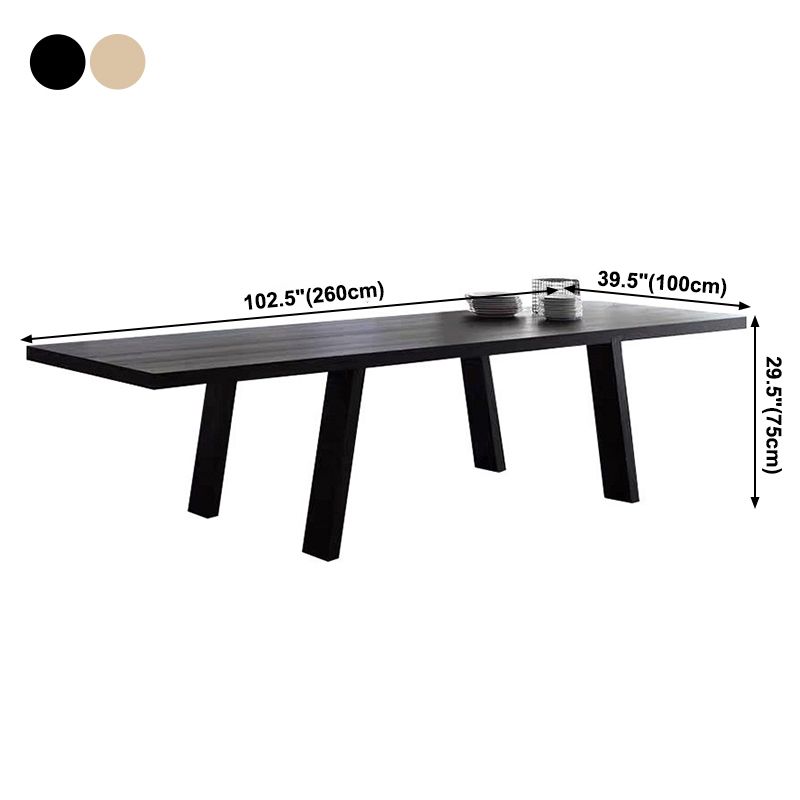 Solid Wood Industrial Rectangular Dining Table Wood Top Table with Legs Clearhalo ' dining_table' 'Dining Tables & Seating' 'Dining Tables' 'furn' 'furn_dining_table' 'Furniture' 'furniture_dining_table' 'Kitchen & Dining Furniture' 'kitchen&dining_furn' 'kitchen' 'kitchen_dining_table' 1200x1200_b5c1fda4-4b06-4c66-a534-32748d2cc170
