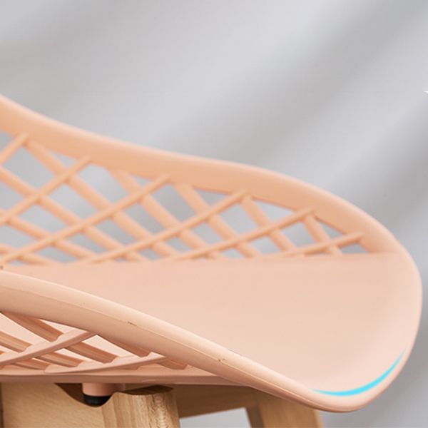 Eames Armless Dining Chairs Side Dining Chairs with Wood Legs (Set of 4) Clearhalo ' kitchen&dining_furn' 'Dining Chairs' 'Dining Tables & Seating' 'dining_chair' 'Furniture' 'furniture_dining_chair' 'Kitchen & Dining Furniture' 'kitchen' 1200x1200_b5c379c9-aeed-4df3-867e-b2241cdf9f71