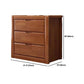Modern 15,74 "Wide Accent Chest Brown Rubberwood -borst met laden