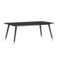 Stone Top Dining Table Contemporary Table with 4 Legs in Black Clearhalo 'Dining Tables & Seating' 'Dining Tables' 'dining_table' 'furn' 'furn_dining_table' 'Furniture' 'furniture_dining_table' 'Kitchen & Dining Furniture' 'kitchen' 'kitchen_dining_table' 1200x1200_b5c817c0-bbb6-4590-904f-f7f8dab6b3db