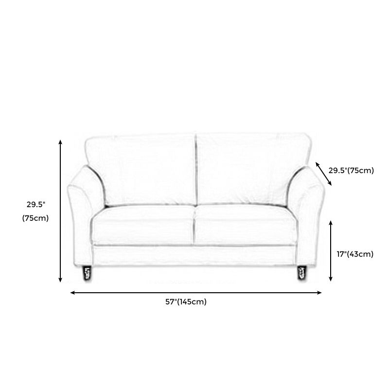 Modern Flared Arm Sofa Standard Wood Legs Sofa for Living Room Clearhalo 'Furniture' 'furniture_sofas' 'kitchen' 'kitchen_sofas' 'Living Room Furniture' 'Sofa' 'sofas' 1200x1200_b5c83ba5-0915-4962-9fd9-9447ef22f07b