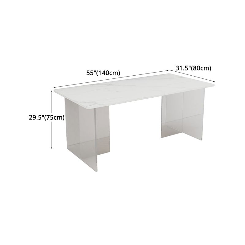 Modern 1/4/5 Pieces Dining Set with Sintered Stone Table and Leather Chairs Dinette Set Clearhalo 'Dining Room Sets' 'Dining Tables & Seating' 'dining_room_set' 'furn' 'furn_dining_room_set' 'Furniture' 'furniture_dining_room_set' 'Kitchen & Dining Furniture' 'kitchen&dining_furn' 'kitchen' 1200x1200_b5c929d6-3774-46a6-85d6-1cf76b3b31cc
