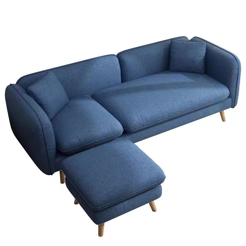 Tight Back Linen Blend Sofa Slipcovered Sectional with Straight Arm for Living Room Clearhalo 'furn' 'furn_sectionals' 'Furniture' 'furniture_sectionals' 'Living Room Furniture' 'Sectionals' 1200x1200_b5ca04ed-7551-4427-af92-ec3ffda35050