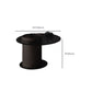 11"H Contemporary Coffee Table Round Coffee Cocktail Table with Drawer