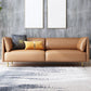 Pillow Top Arm Sofa Modernism Faux Leather 28.35-In High Sofa Clearhalo 'furn' 'furn_sofas' 'Furniture' 'furniture_sofas' 'kitchen' 'kitchen_sofas' 'Living Room Furniture' 'Sofa' 'sofas' 1200x1200_b5cae4d3-4e6b-42ef-ae1b-058258e18b4e