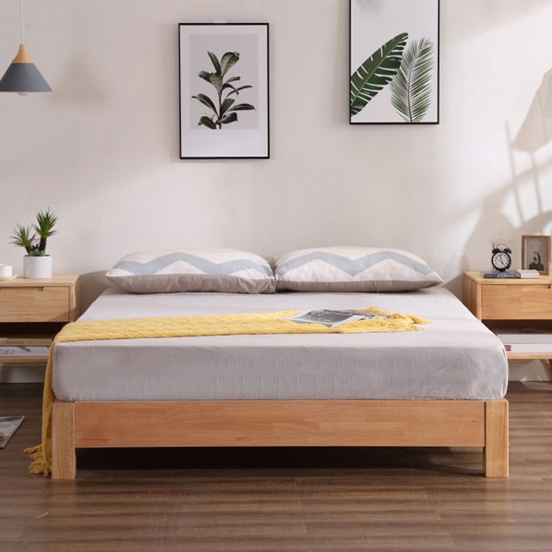Vaste kleur Scandinavisch latbed gebogen bed met aangepaste houten benen