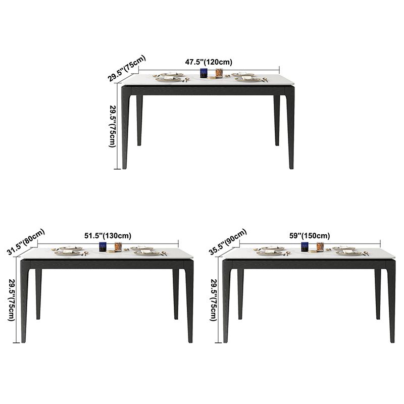 Modern Style Home Sintered Stone Dining Table Rectangle Shape Table with Ash Wood Base Clearhalo ' dining_table' 'Dining Tables & Seating' 'Dining Tables' 'furn' 'furn_dining_table' 'Furniture' 'furniture_dining_table' 'Kitchen & Dining Furniture' 'kitchen&dining_furn' 'kitchen' 'kitchen_dining_table' 1200x1200_b5cbd777-4e1d-46a5-a22c-7c389e0fe7e4