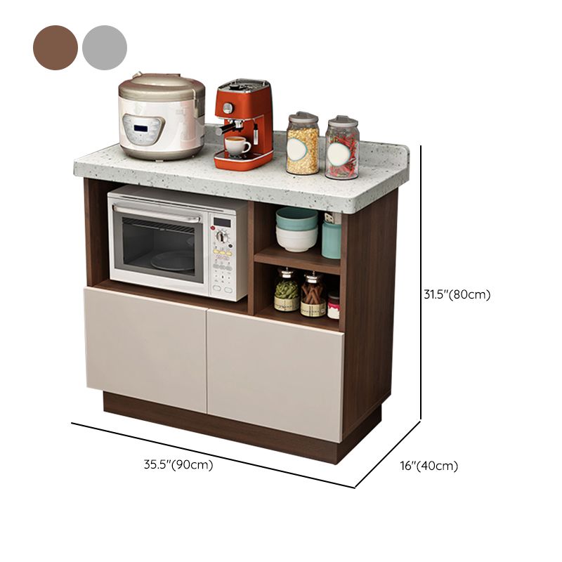 Contemporary Dining Server Kitchen Buffet Server Cabinet with Storage ...