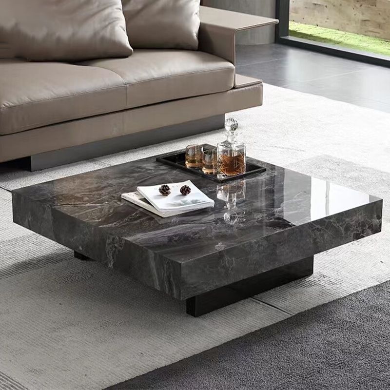 No Distressing Coffee Table Pedestal Marble Square Cocktail Table Clearhalo 'Coffee & Accent Tables' 'Coffee Tables' 'coffee_tables' 'furn' 'furn_coffee_tables' 'Furniture' 'Living Room Furniture' 1200x1200_b5ce04f9-df5c-4a54-a912-567cf0475a7c