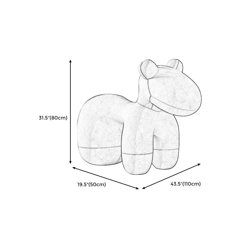 Modern Fabric Accent Chair Animal Armless Slipper Chair for Living Room Clearhalo 'Accent Chairs' 'accent_chairs' 'Chairs & Seating' 'furn' 'furn_accent_chairs' 'Furniture' 'Living Room Furniture' 1200x1200_b5cfc2b6-6c08-4b90-aced-db34974c29bf