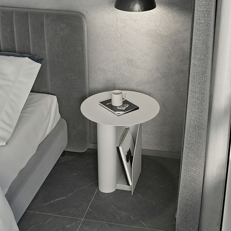 Cabinete de metal moderno Mesa nocturna de almacenamiento abierta para dormitorio