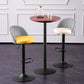 Modern Adjustable Height Stool Matte Finish Upholstered Bar Stools
