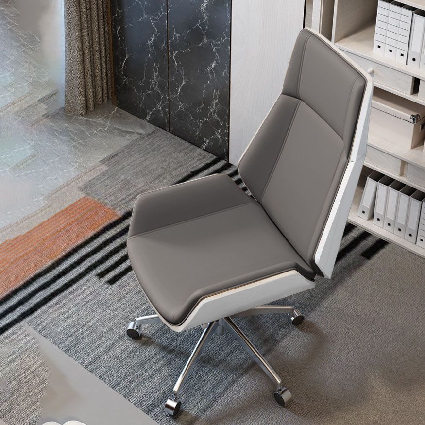 Modern Fixed Arms Managers Chair Height-adjustable Swivel Ergonomic Executive Chair Clearhalo 'furn' 'furn_office_chair' 'Furniture' 'furniture_office_chair' 'Office Chairs' 'Office Furniture' 'office_chair' 1200x1200_b5d2ecd7-9734-4b06-afa8-11fb0a6ef8e2