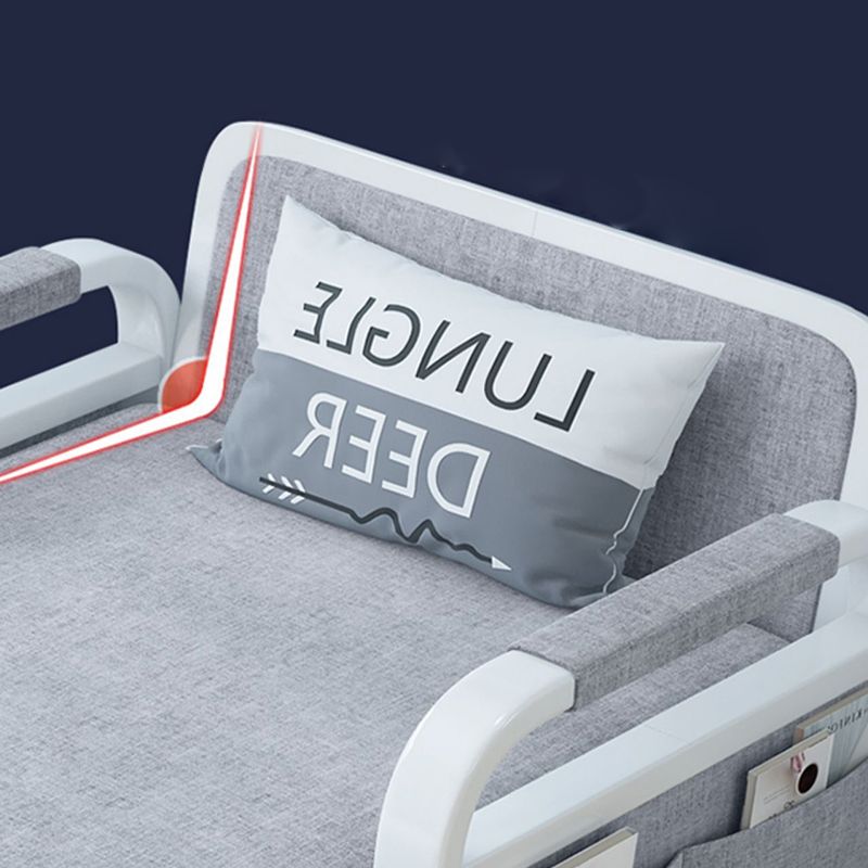 Foldable Linen Sleeper Sofa with Storage 30.7" Wide Gray Contemporary Clearhalo 'furn' 'furn_futons' 'Furniture' 'Futons & Daybeds' 'Futons' 'Living Room Furniture' 1200x1200_b5d40432-3fbe-4823-aac1-585d2a5752ca