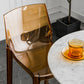 Sala de estar taburetes de bar acrílico silla contemporánea de la espalda baja