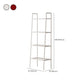 Scandinavian Open Back Bookshelf Ladder Metal Bookcase with Shelves