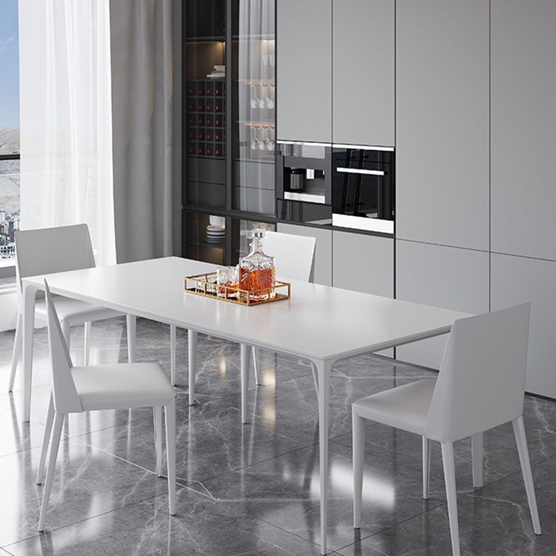 Industrial Dining Room Table Rectangle Stone Dinette Table for Home Clearhalo 'Dining Tables & Seating' 'Dining Tables' 'dining_table' 'furn' 'furn_dining_table' 'Furniture' 'Kitchen & Dining Furniture' 1200x1200_b5d98334-80da-4686-8b53-b62b630e88b3