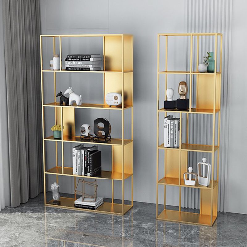 Open Metal Bookcase Industrial Rectangular Shelf for study room Clearhalo 'Bookcases' 'Furniture' 'furniture_bookcases' 'kitchen' 'kitchen_bookcases' 'Living Room Furniture' 'Office Furniture' 1200x1200_b5da40a0-5940-4f31-81b4-55b1c12dcc33
