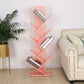Contemporary Metal Book Shelf Vertical Etagere Shelf Bookcase for Study Room