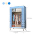 Stalen garderobe kast met benen moderne garderobe armoire met planken