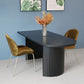 Free Form Double Pedestal Modern Dining Table Black Fixed Table of Wood Clearhalo 'Dining Tables & Seating' 'Dining Tables' 'dining_table' 'furn' 'furn_dining_table' 'Furniture' 'furniture_dining_table' 'Kitchen & Dining Furniture' 'kitchen' 'kitchen_dining_table' 1200x1200_b5e1213c-5560-49af-9d8f-221142cfae16