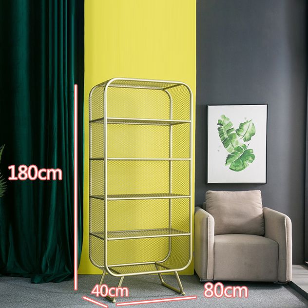 Glam Style Bookshelf Metal Closed Back Shelf Bookcase for Home Use Clearhalo 'Bookcases' 'furn' 'furn_bookcases' 'Furniture' 'furniture_bookcases' 'Office Furniture' 1200x1200_b5e215f3-b084-42f3-a9ec-466e784a27f1