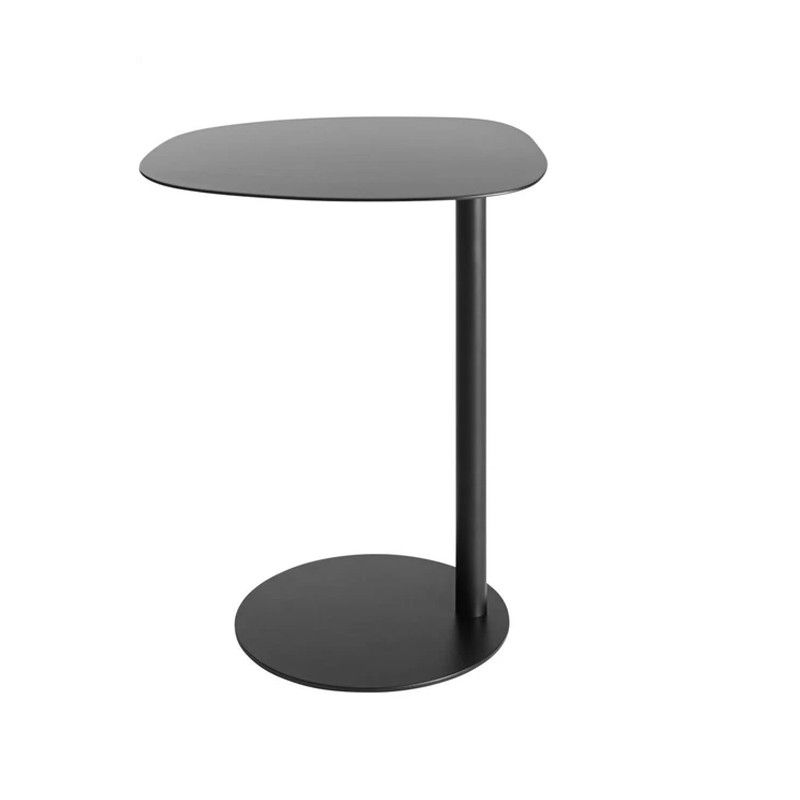 Mid-Century Pedestal Sofa Side Accent Table Iron End Slide Table Clearhalo 'Coffee & Accent Tables' 'End & Side Tables' 'end_side_tables' 'furn' 'furn_end_side_tables' 'Furniture' 'Living Room Furniture' 1200x1200_b5e359f7-f69d-4152-bc51-22873ce9dd39