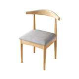 Scandinavian Style Dining Room Dining Chair Armless Cow Horn Open Back Dining Side Chair Clearhalo ' kitchen&dining_furn' 'Dining Chairs' 'Dining Tables & Seating' 'dining_chair' 'furn' 'furn_dining_chair' 'Furniture' 'furniture_dining_chair' 'Kitchen & Dining Furniture' 'kitchen' 1200x1200_b5e4a5f8-057f-481e-9b9f-54d7caebf038