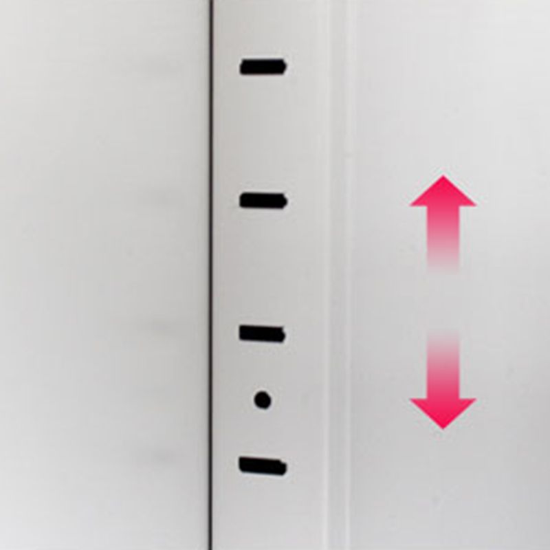 Closed Back Metal Bookshelf Modern Rectangle Storage Standard Bookshelf