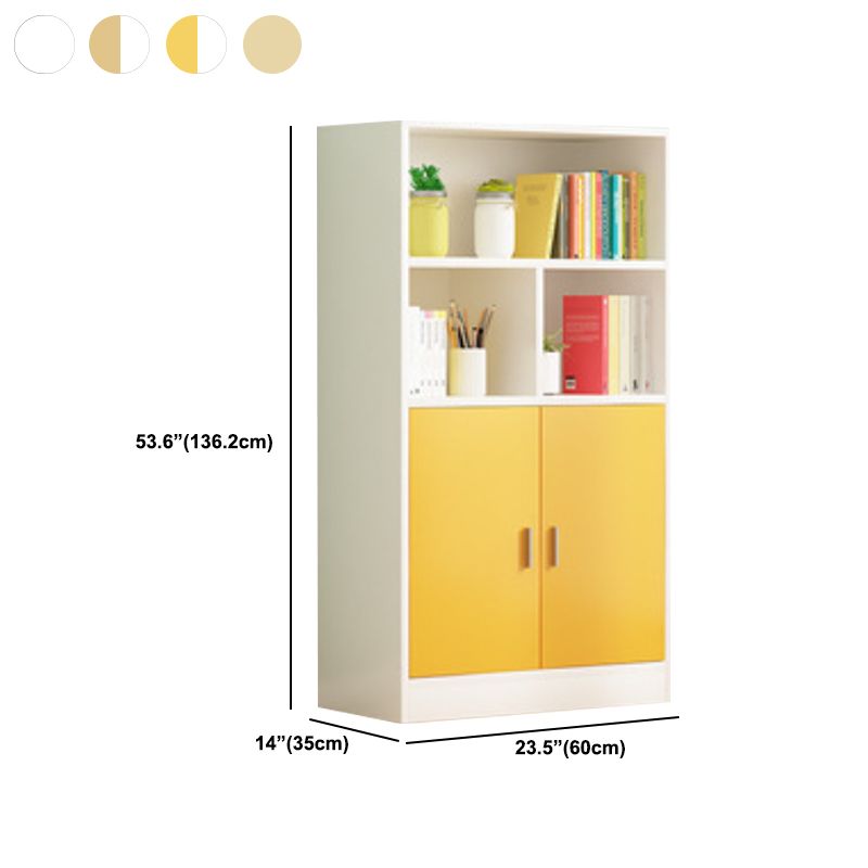 Étagère de livre en bois d'ingénierie contemporaine verticale librasse arrière fermée pour la maison