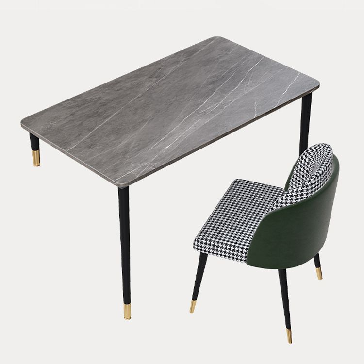 Bureau d'écriture contemporain incurvé avec des jambes en métal bureau pour chambre à coucher