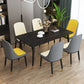 Contemporary Rectangle Dining Room Table Sintered Stone Table with 4 Black Legs Clearhalo ' dining_table' 'Dining Tables & Seating' 'Dining Tables' 'furn' 'furn_dining_table' 'Furniture' 'furniture_dining_table' 'Kitchen & Dining Furniture' 'kitchen&dining_furn' 'kitchen' 'kitchen_dining_table' 1200x1200_b5e89338-9f00-4e82-9eaf-9648d678c0f4