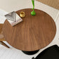 Modern Style Round Dining Table Tulip Home Table with Metal Base