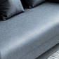 Faux Leather 3-seater  Sofa Tuxedo Arm Stain Resistant 23.62" Wide